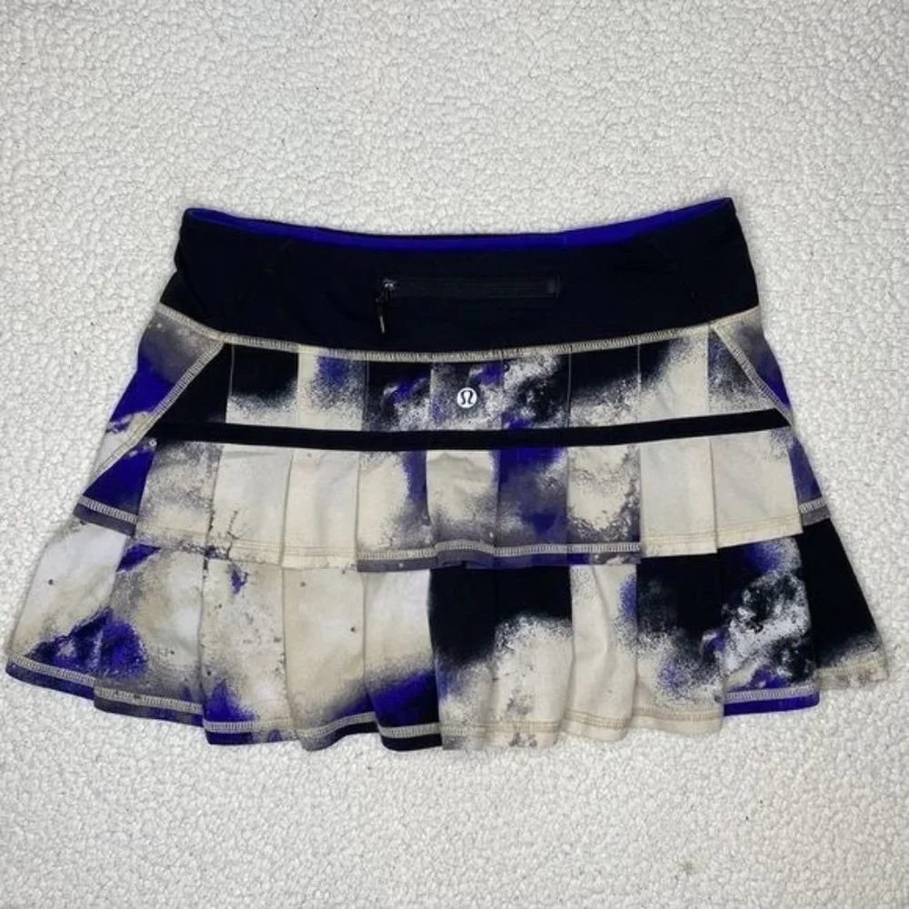 Lululemon Pace Setter Milky Way Multi Print Skirt: Size 4 - Picture 3 of 8